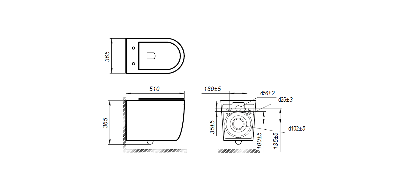 Унитаз подвесной безободковый ART&MAX BIANCHI Подвесной унитаз настенный Белый ART&MAX Bianchi Китай - Вид №2