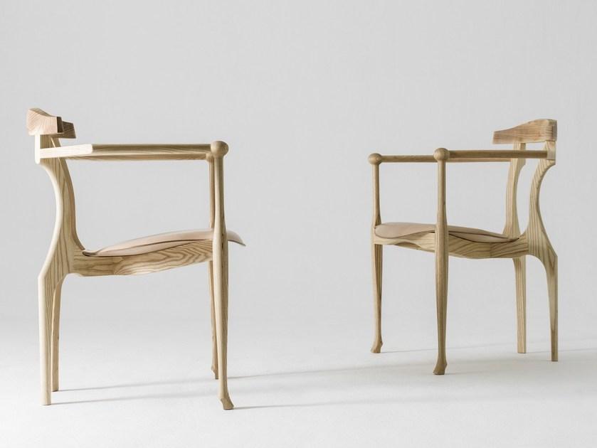 BD Barcelona Design Штабелируемый деревянный стул с подлокотниками Gaulino sun-id-1400098 - Вид №6