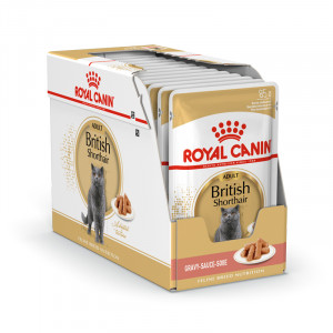 ПР0033082*12 Корм для кошек для британской короткошерстной, в соус конс. (упаковка - 12 шт) ROYAL CANIN