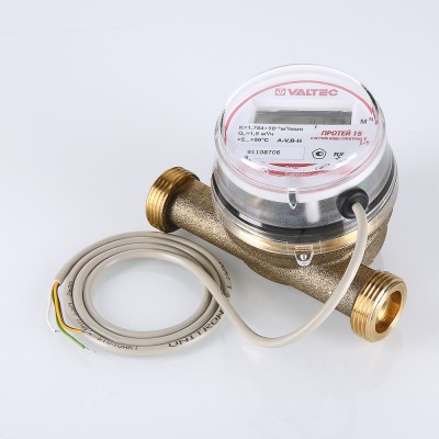VLF-15U-LR Водосчетчик универсальный с проводными и беспроводными интерфейсами передачи данных Valtec 1/2", 110 мм, LoRa  - Вид №1