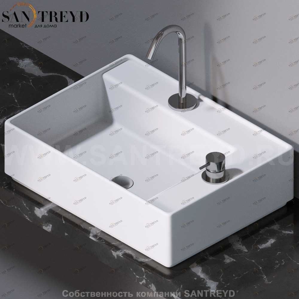 L640101 Накладная раковина на столешницу  прямоугольная A. e T. Italia Fly AeT ITALIA