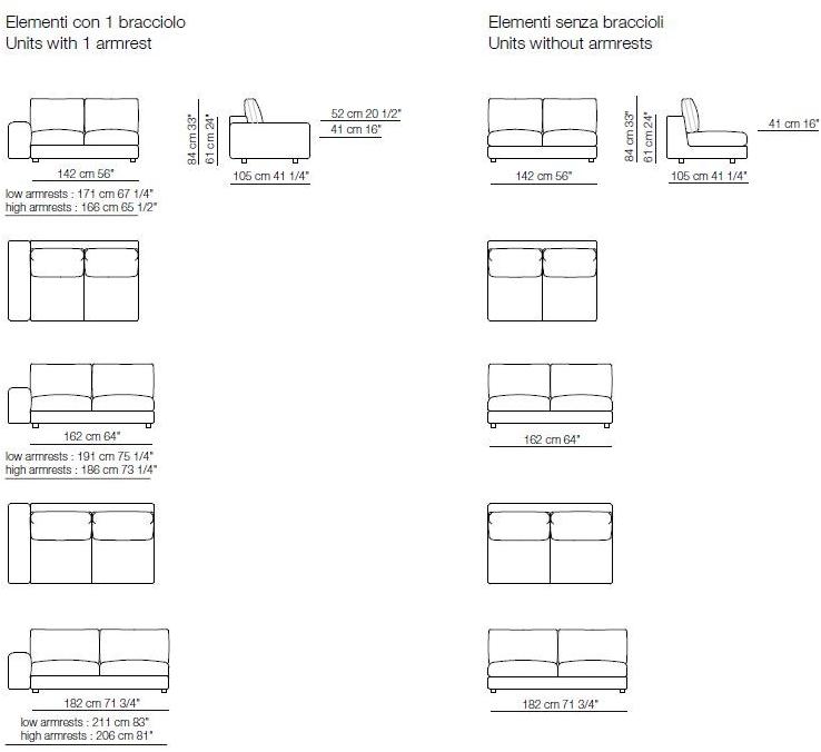 arflex Модульный тканевый диван Lee sun-id-1465811 - Вид №3