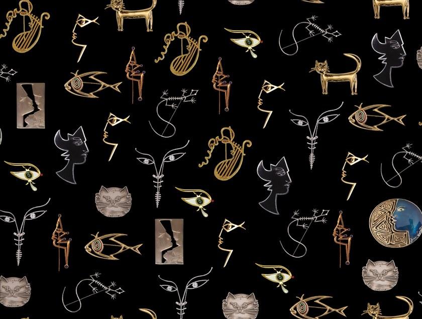 LELIEVRE Обои на флизелиновой основе с рисунком Deuxieme chapitre - jean cocteau 6463 - Вид №1