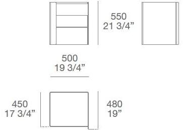 Poliform Прямоугольная тумбочка с ящиками Chloe sun-id-1381363 - Вид №3