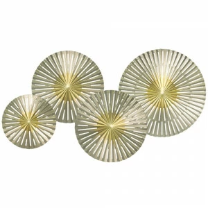 Панно декоративное настенное из дерева 120х70 см золото с серебром Touch-4 EVENHOME  00-3878827 Золото;серебро