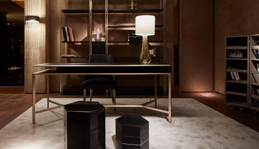 Paolo Castelli Прямоугольный стол из металла и дерева с ящиками sun-id-1444441 - Вид №8