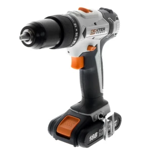 Шуруповерт Dexter, Li-ion 18 В, 2 Ач