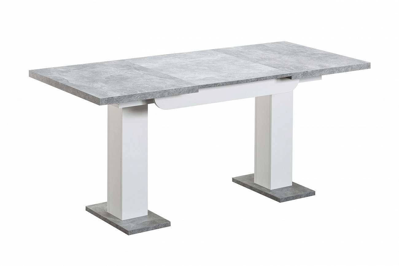 Стол обеденный раздвижной 110-166 см бело-серый Clyde STOOL GROUP  00-3958854 Белый;серый  - Вид №4