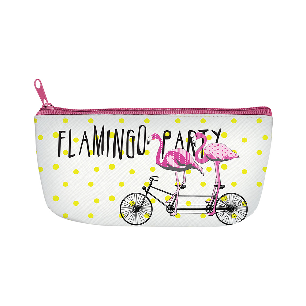 14-010/02 Пенал на молнии 20 x 9 x 3.5 см "Фламинго" Bruno Visconti 