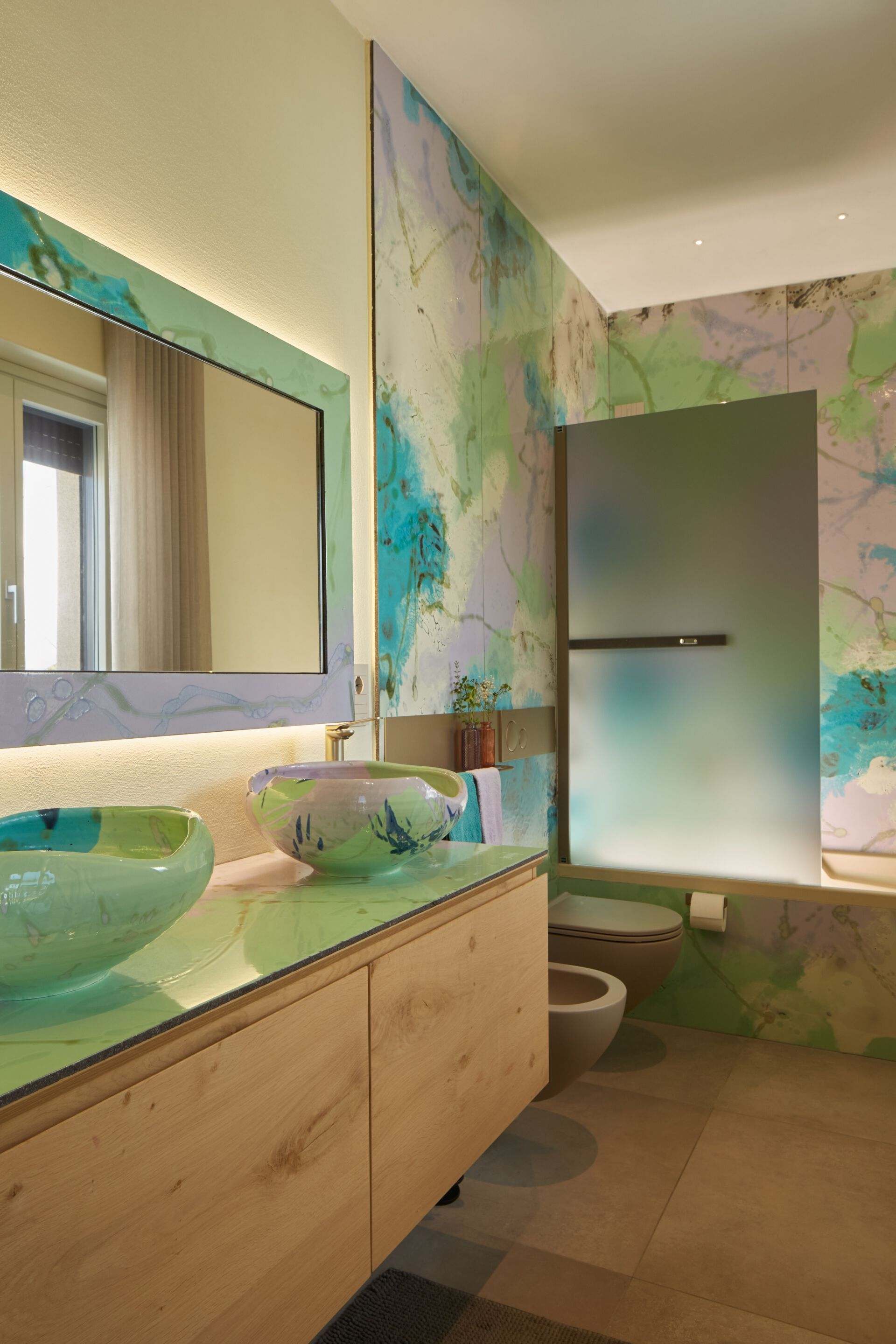 Облицовка из майоликовой лавы для интерьера DOMIZIANI RIVESTIMENTI ARCH-00086842 - Вид №1