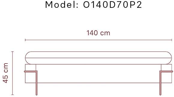 Momocca Модульная скамья со спинкой, обитая тканью Olga sun-id-1453689 - Вид №24
