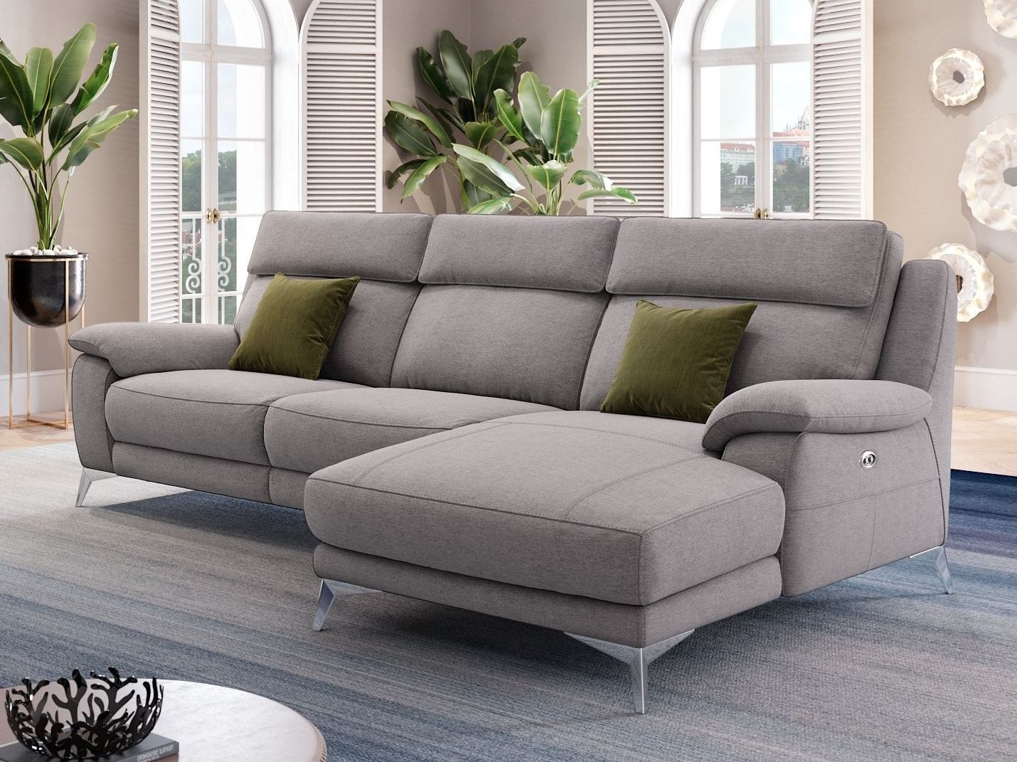 Тканевый диван с полуостровом Sofanella Aliano ARCH-00074326 - Вид №3