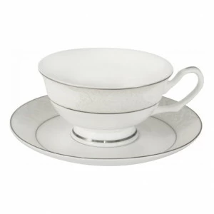 Чашка фарфоровая белая с блюдцем "Мелисента" ANNA LAFARG EMILY МЕЛИСЕНТА 00-3946875 Белый