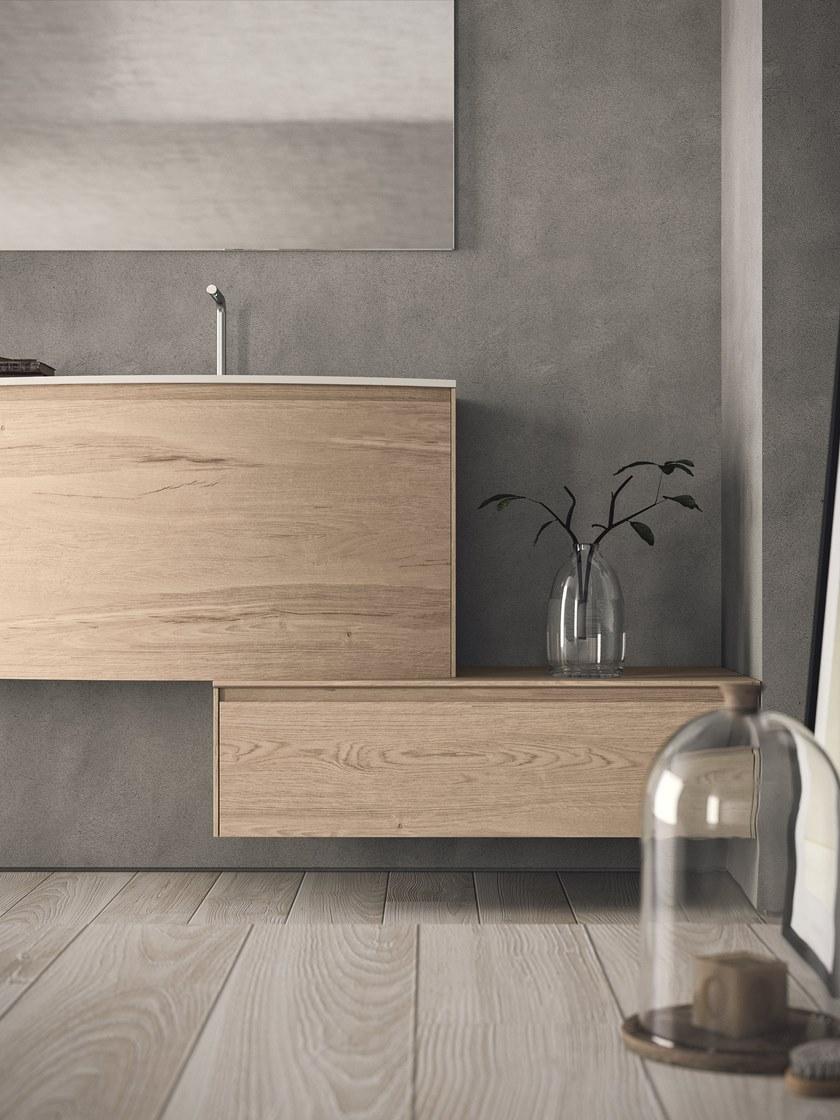 NOVELLO Тумба под умывальник с ящиками и зеркалом Calix xl sun-id-1381791 - Вид №3