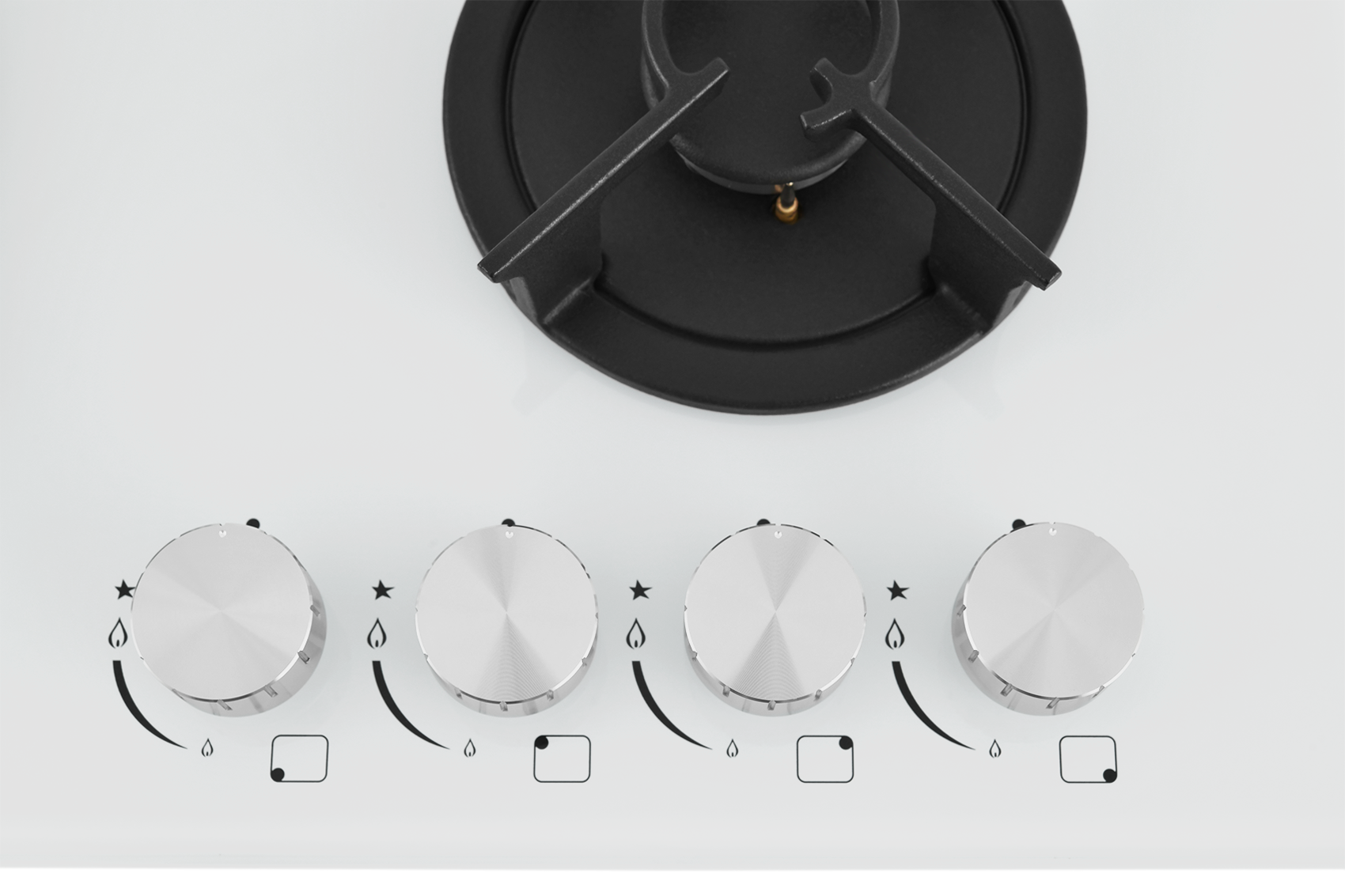 9175445 Газовая варочная поверхность ZUGEL ZGH603W STDN-0062244 - Вид №5