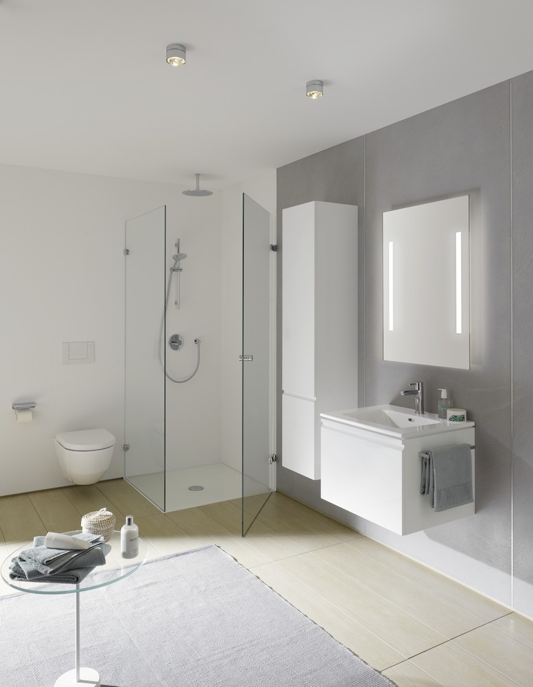 H4029501102601 Шкафчик высокий, 4 полочки стеклянные, петли справа LAUFEN PRO - Вид №20