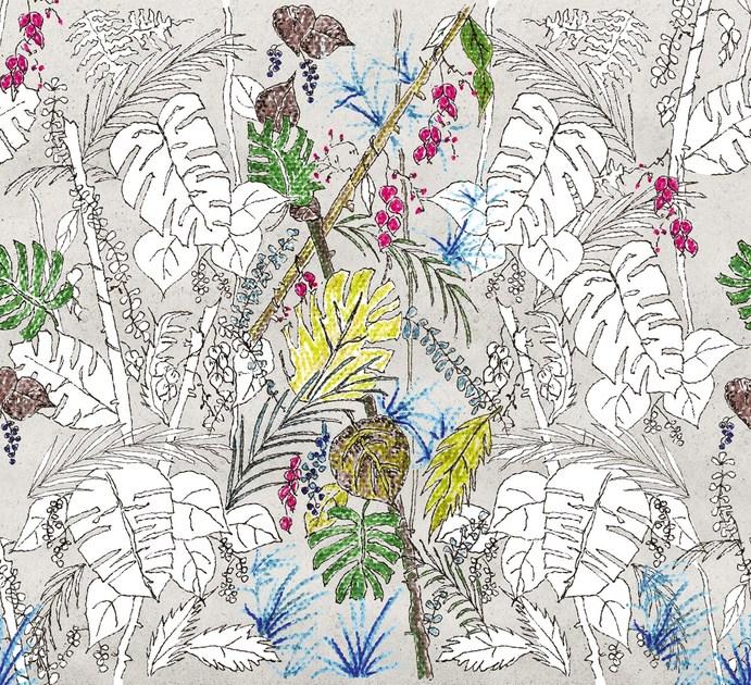 Wall&decò Тропические обои Wet system 15 sun-id-1379704 - Вид №1