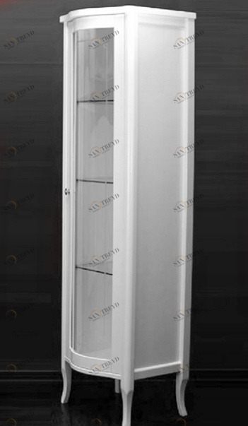 Витрина MIGLIORE Bella ML.BLL-VT451.AV со стеклянной дверцей, белый ML.BLL-VE451.AV