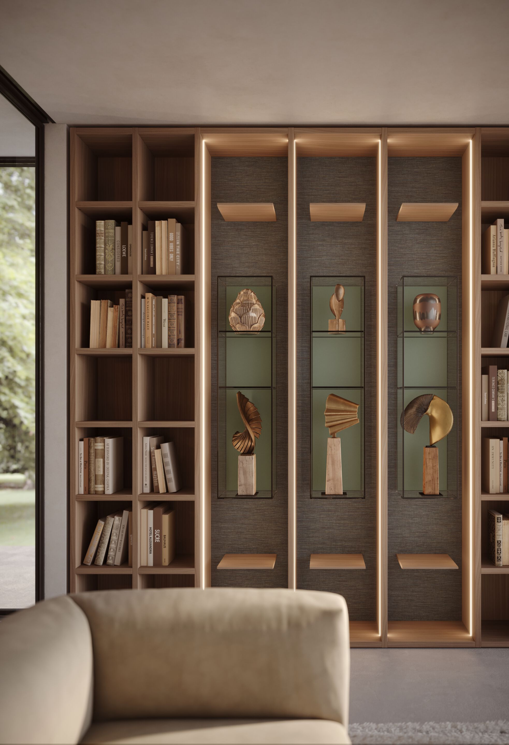 Индивидуальный модульный модульный книжный шкаф Lema Selecta ARCH-00117006 - Вид №15