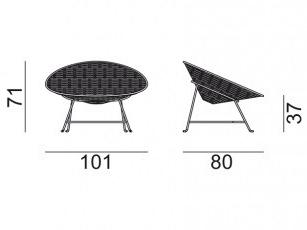 Gervasoni Садовое кресло из стали и пвх Sweet sun-id-1472032 - Вид №18