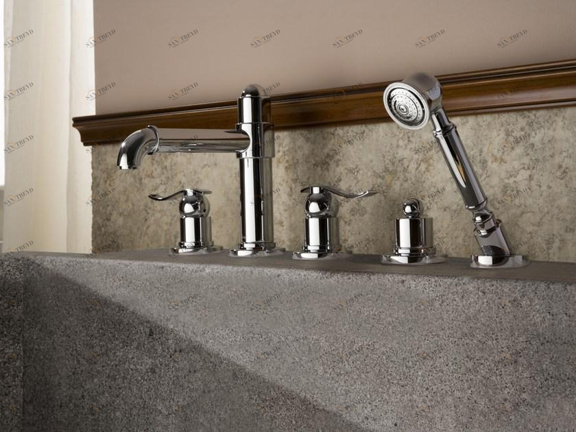 GRAFF Комплект для ванны на 5 отверстий с ручным душем Bali sun-id-1363211