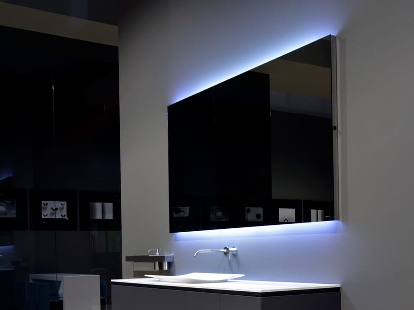 Прямоугольное зеркало со встроенным настенным освещением Antoniolupi FLASH90-125 ARCH-00150413