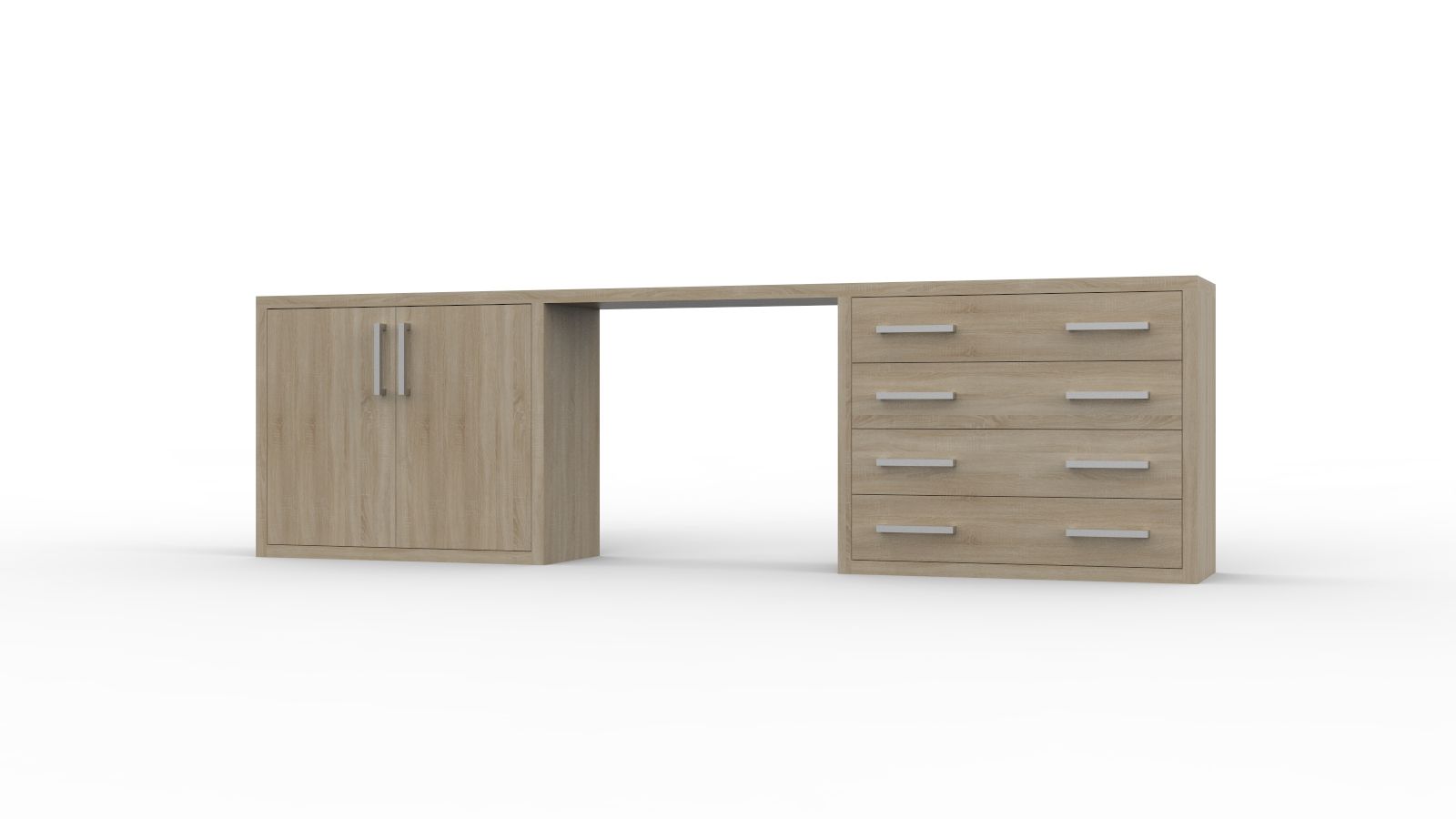 Прямоугольный стол с ящиками для контракта Mobilspazio Zeus ARCH-00077647 - Вид №6