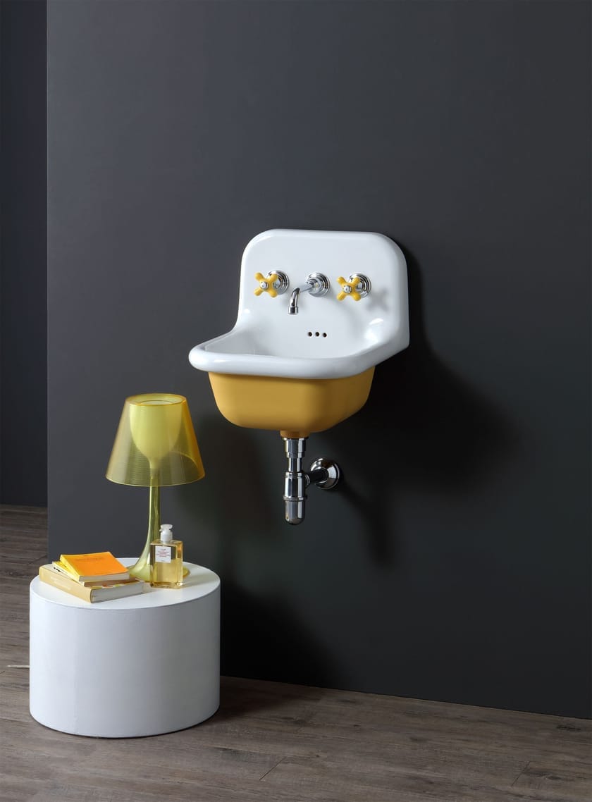 Керамическая подвесная прямоугольная раковина In Stock Bleu Provence ARCH-00137526 - Вид №1