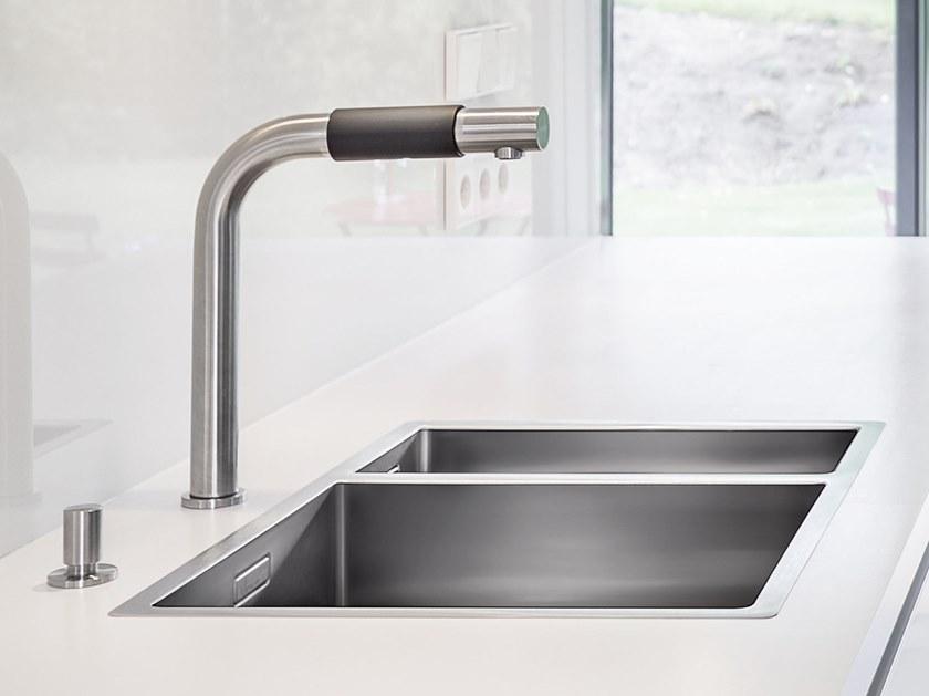 Смеситель для кухни на два отверстия из нержавеющей стали Blanco saga 1519446 Santreyd - Вид №1