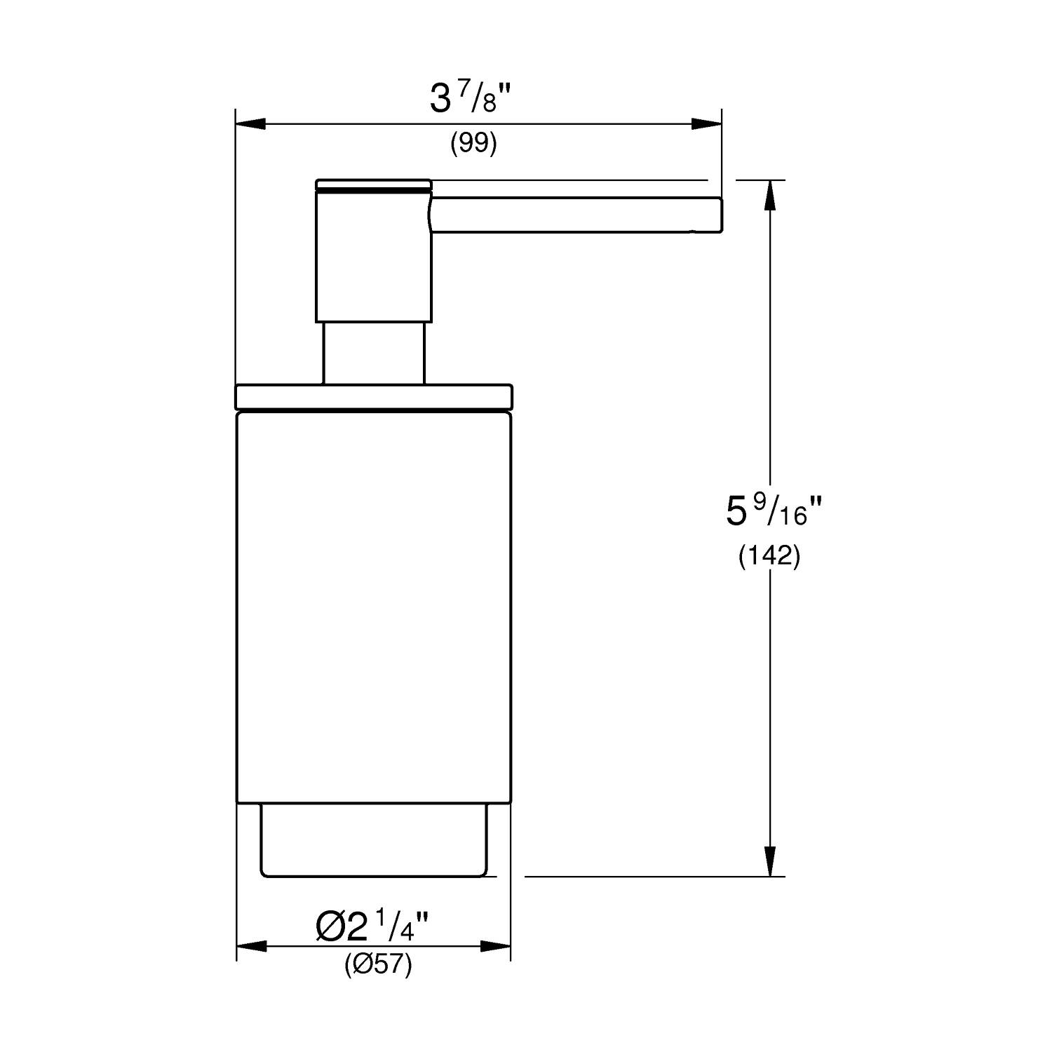 Дозатор жидкого мыла GROHE Selection, холодный рассвет матовый (41028GN0) - Вид №1
