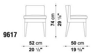 Maxalto Стул из мягкой ткани Eunice sun-id-1353143 - Вид №3