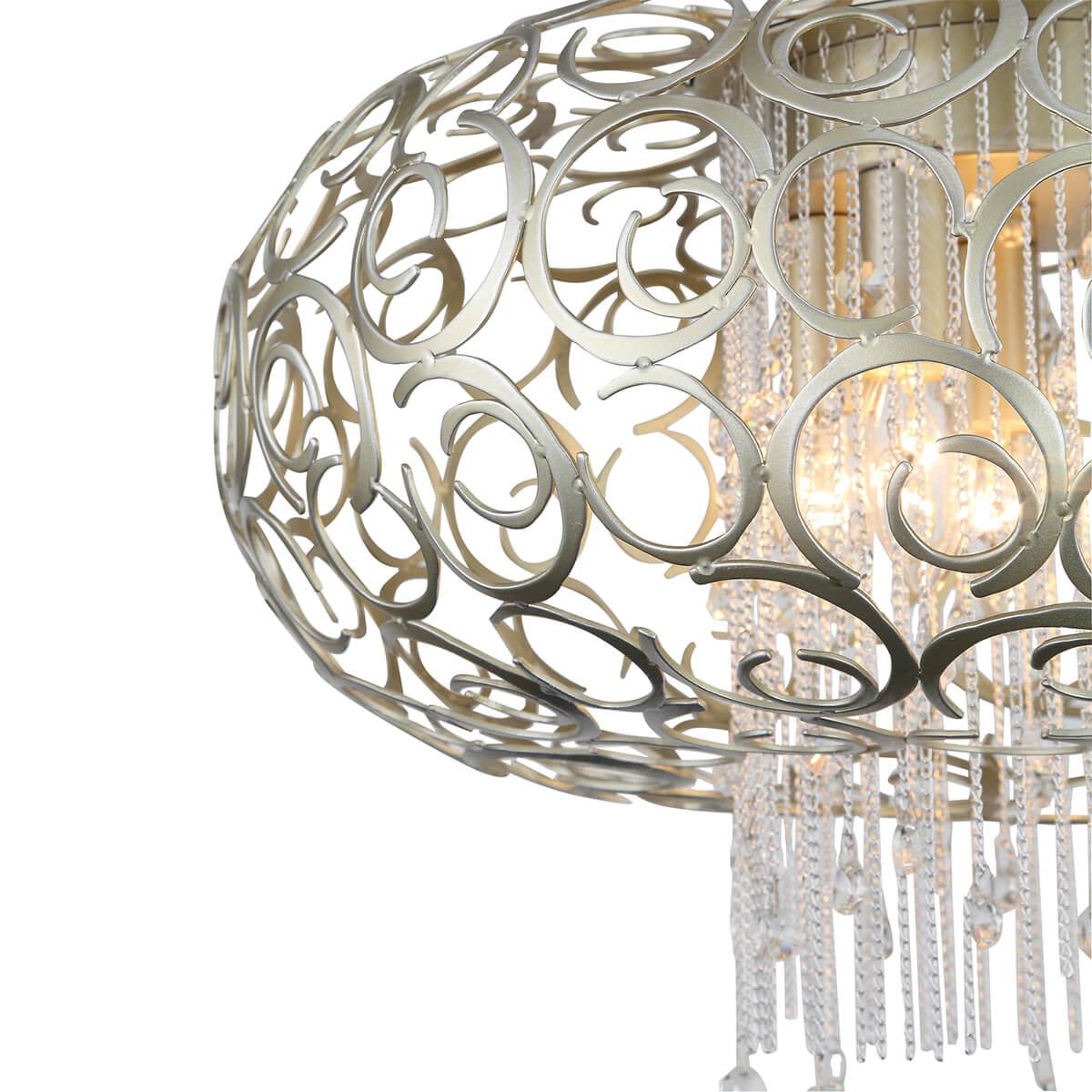 Люстра хрустальная подвесная бежевая ST Luce Dolcima SL1101.203.05 ST LUCE ДИЗАЙНЕРСКИЕ, DOLCIMA 00-3834389 Бежевый;прозрачный  - Вид №3