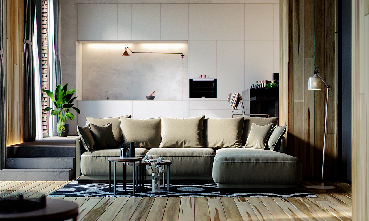 Д282 Ш195 В92 The IDEA Диван SOHO 813/805/804  - Вид №5