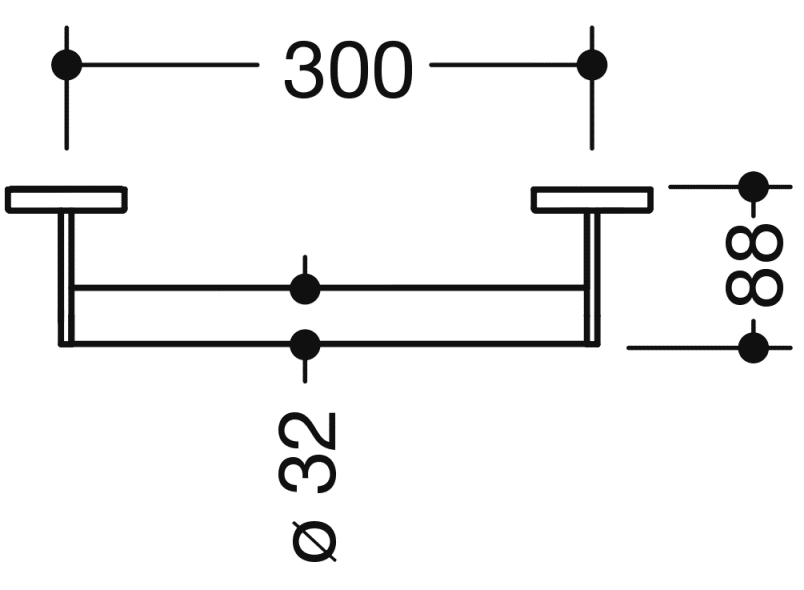 900.36.000XA ручка для захвата HEWI System 900 - Вид №1