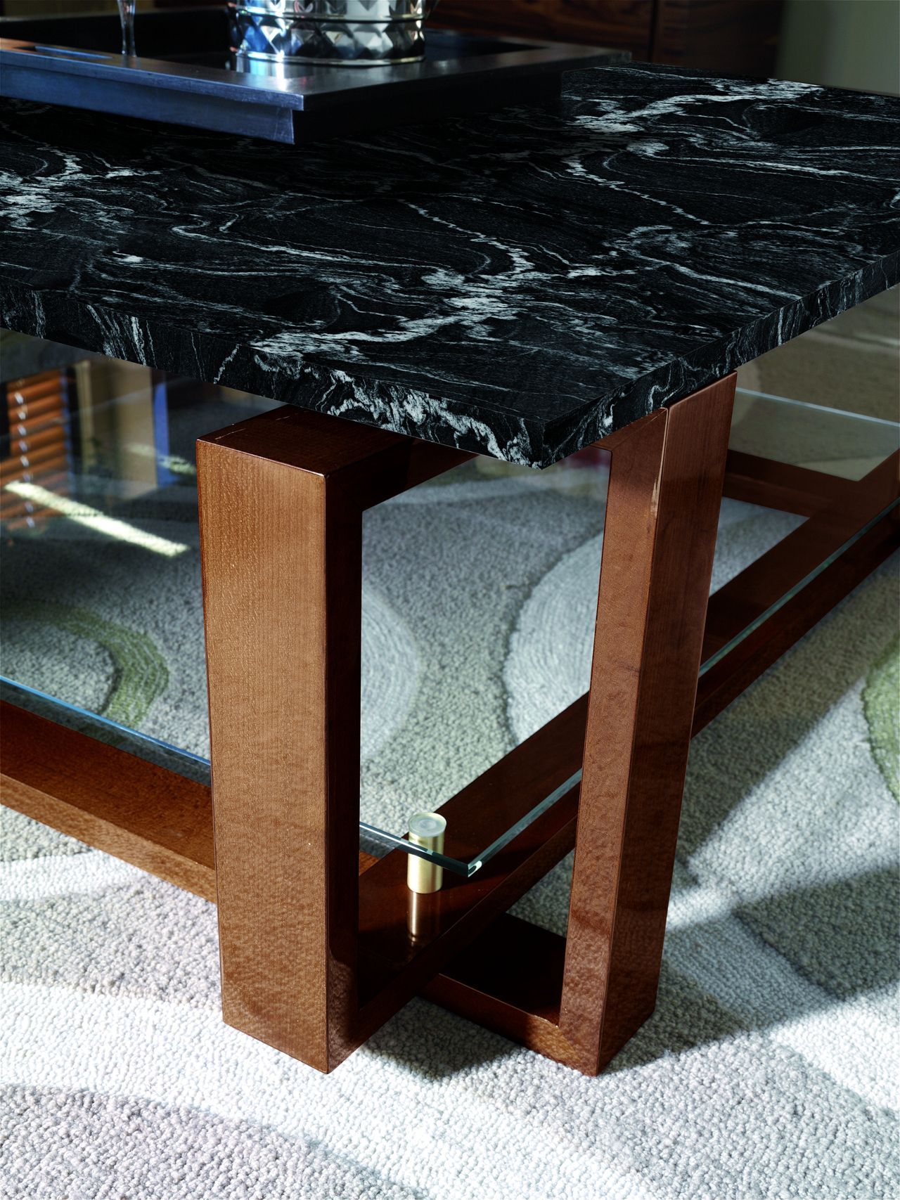 Квадратный стеклянный журнальный столик Hurtado Evolution ARCH-00113330 - Вид №1