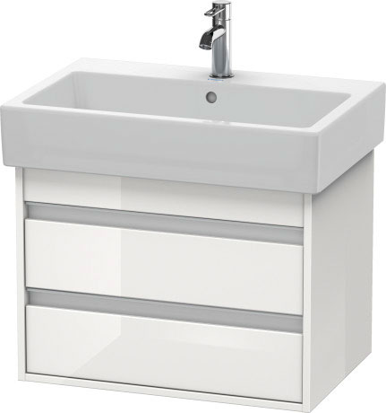 KT662402121 Ketho Тумбочка подвесная Орех темный декор Duravit - Вид №2