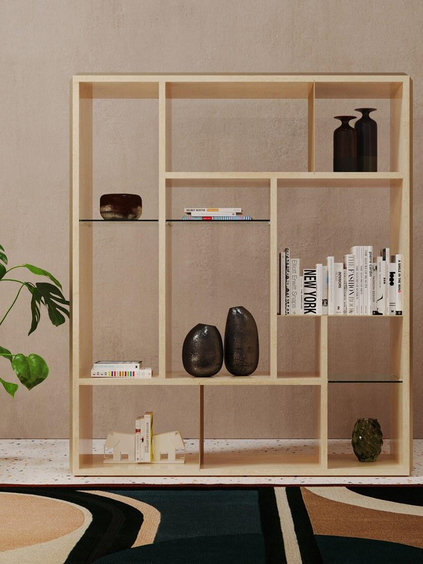 Jetclass Открытый лакированный книжный шкаф Knox Jkx212av  - Вид №2