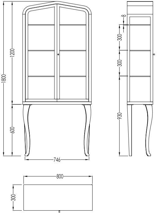 Devon&Devon Шкаф для ванной из дерева и стекла sun-id-1345193 - Вид №5