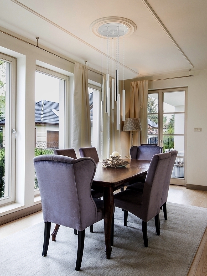 085369 Подвесной светильник 9L белый/хром DIM Schuller Varas  - Вид №1