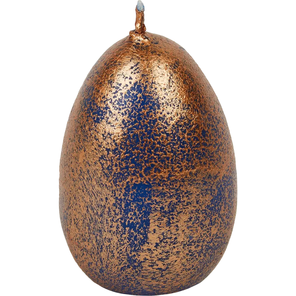 Свеча парафиновая Яйцо-3 малое синие с росписью 5,5 см EVIS STLM-2158376