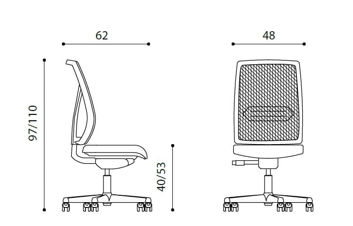 Вращающееся офисное кресло Ares Line Dotway ARCH-00099867 - Вид №2