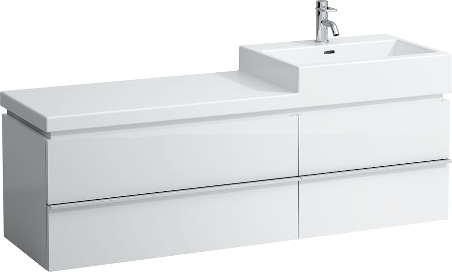 H4013820754751 Шкафчик под раковину с 2 ящиками, для раковины 818435 с подсветкой LED и розеткой EU LAUFEN PRO