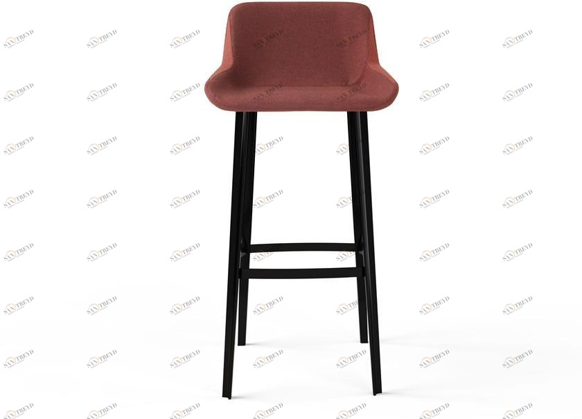 AMURA Высокий табурет из ткани со спинкой Panis sun-id-1355287