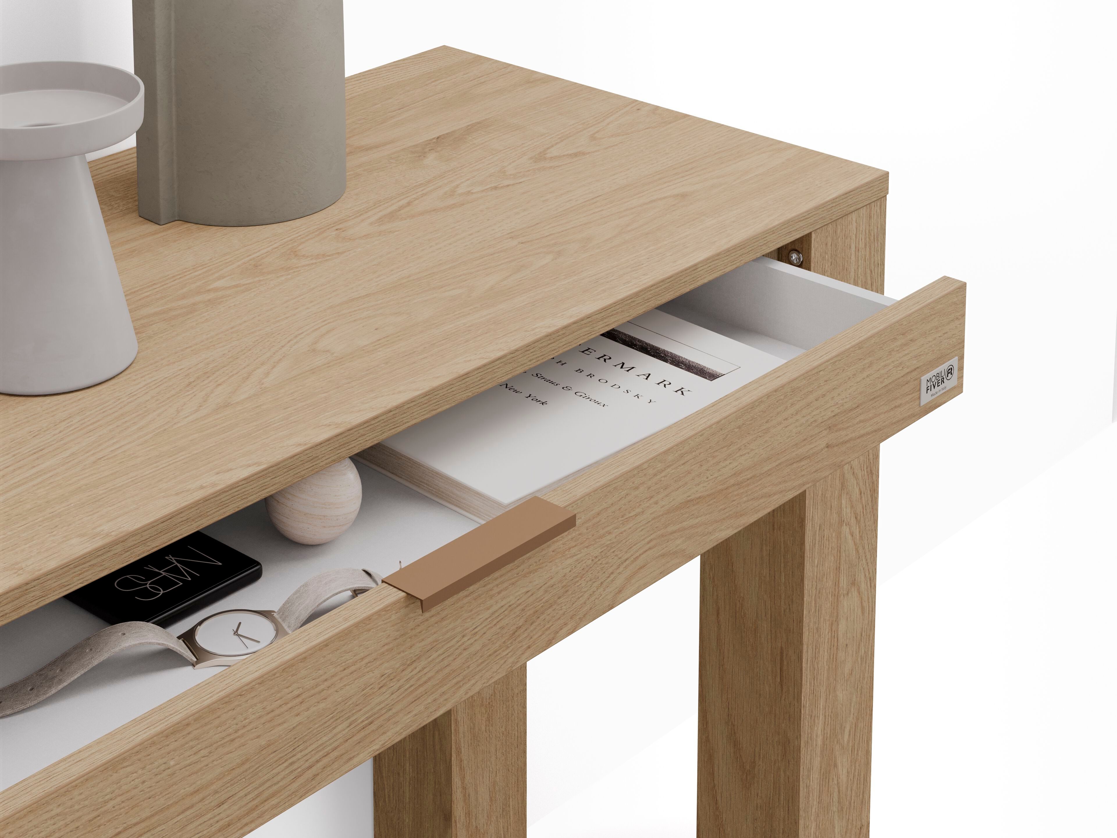 Прямоугольная дубовая консоль Mobili Fiver Rachele ARCH-00146053 - Вид №1