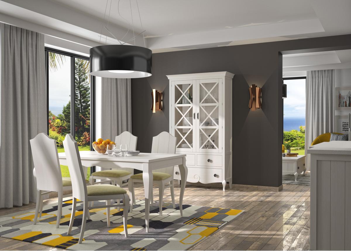 090691 Прямоугольный стол 140 выгнутые ножки Grupo Seys Fontana Santreyd - Вид №3