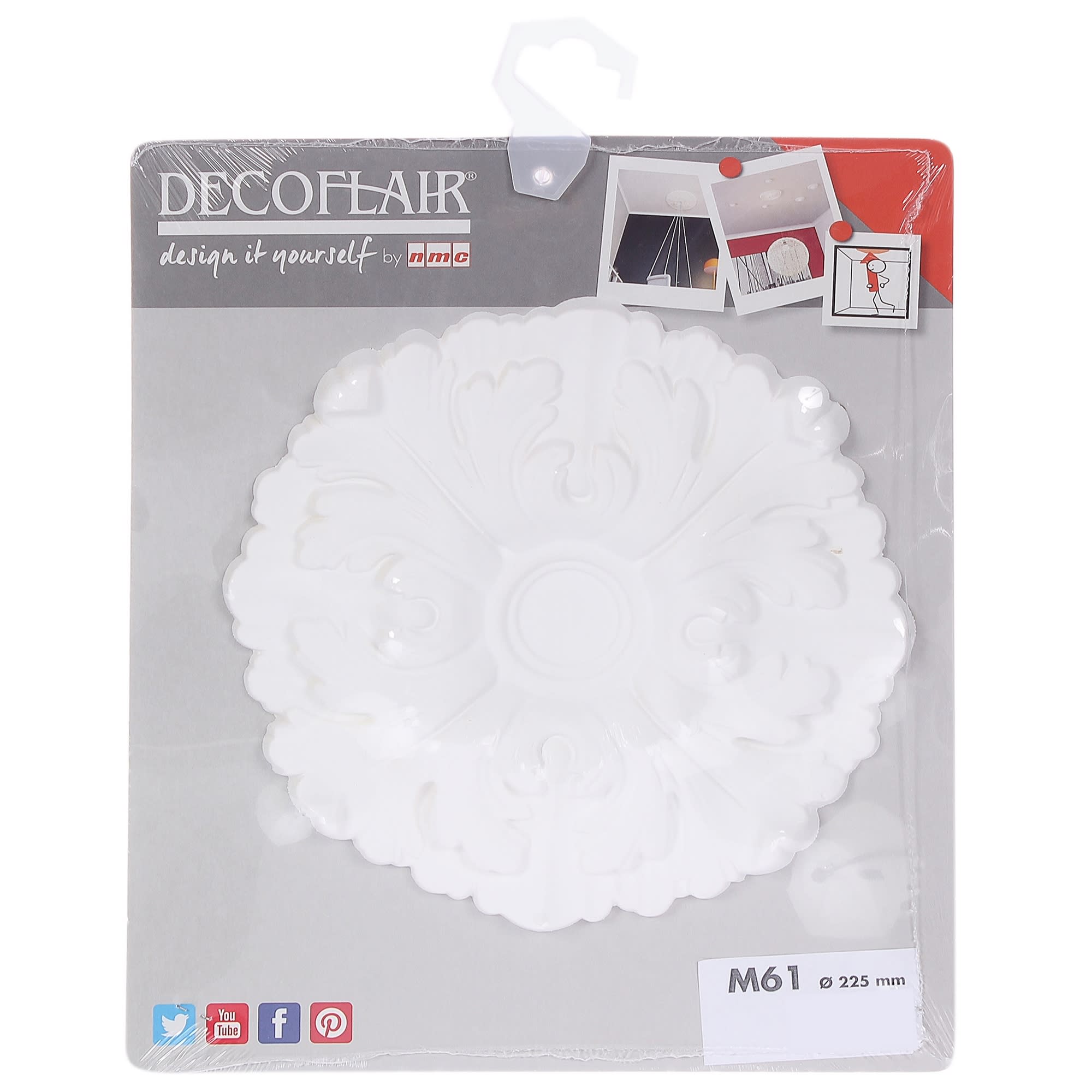 14323715 Розетка потолочная полиуретановая М61 D22.5 см Santreyd  - Вид №1