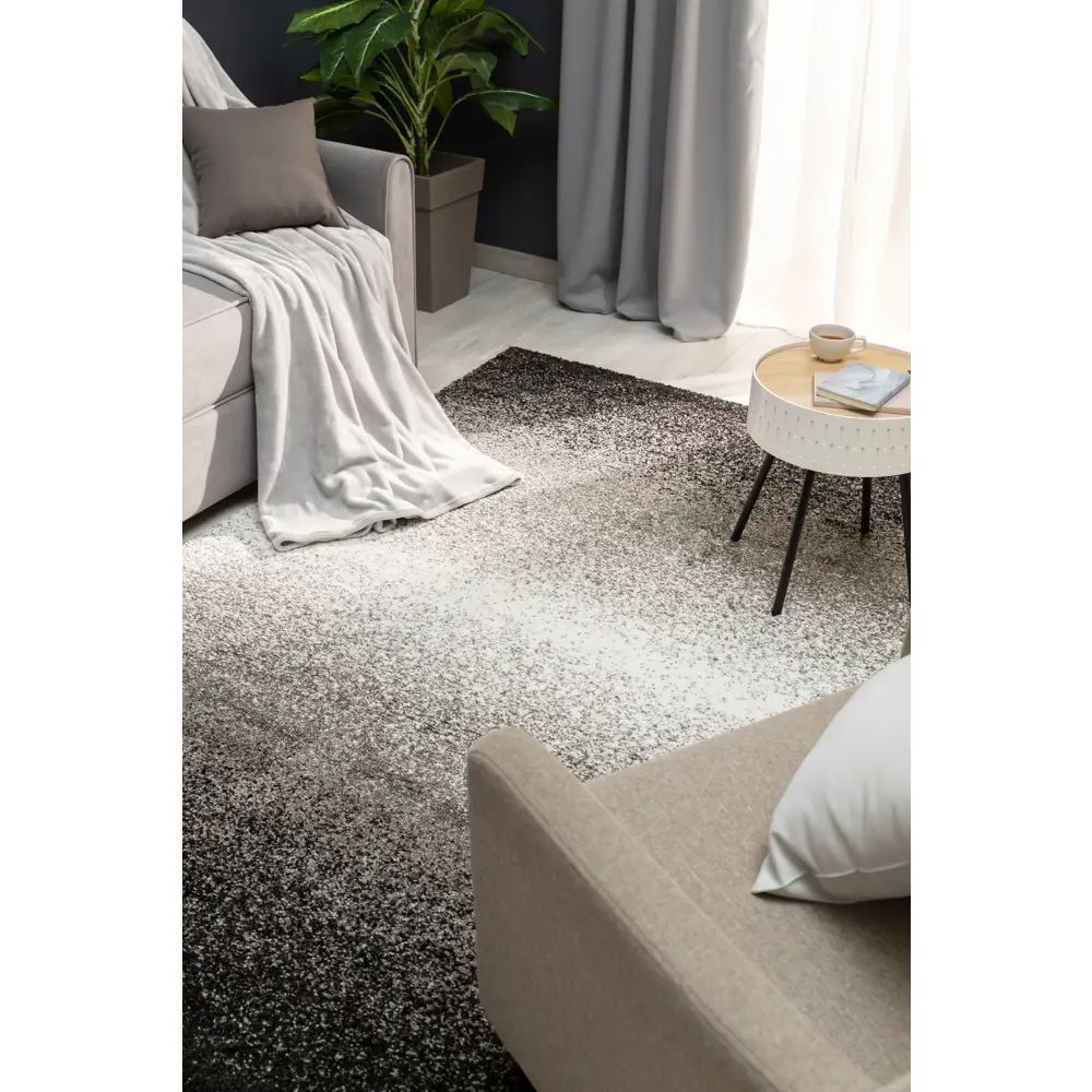 Ковер полипропилен Флоу L002 150x230 см цвет темно-серый MERINOS STLM-2120791 - Вид №4