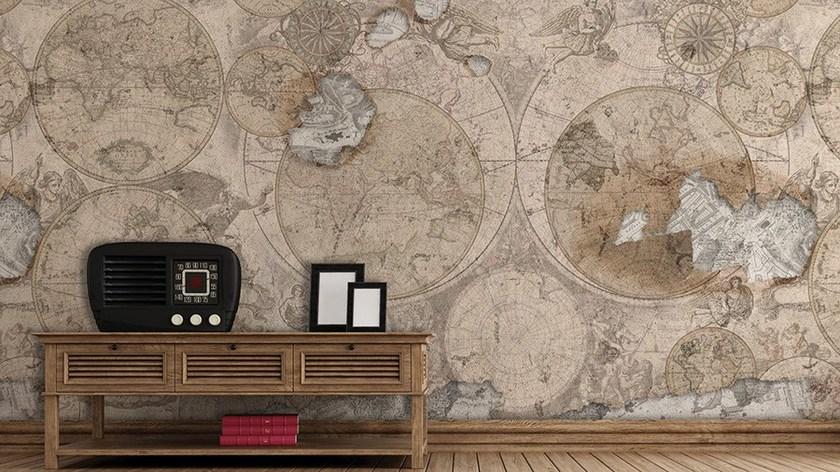 GLAMORA Моющиеся виниловые обои Here & there sun-id-1359686 - Вид №1