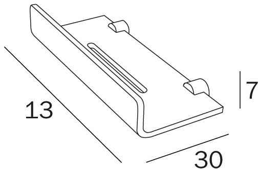 INDA® Мыльница / полка для ванной Avenue A57090 - Вид №1