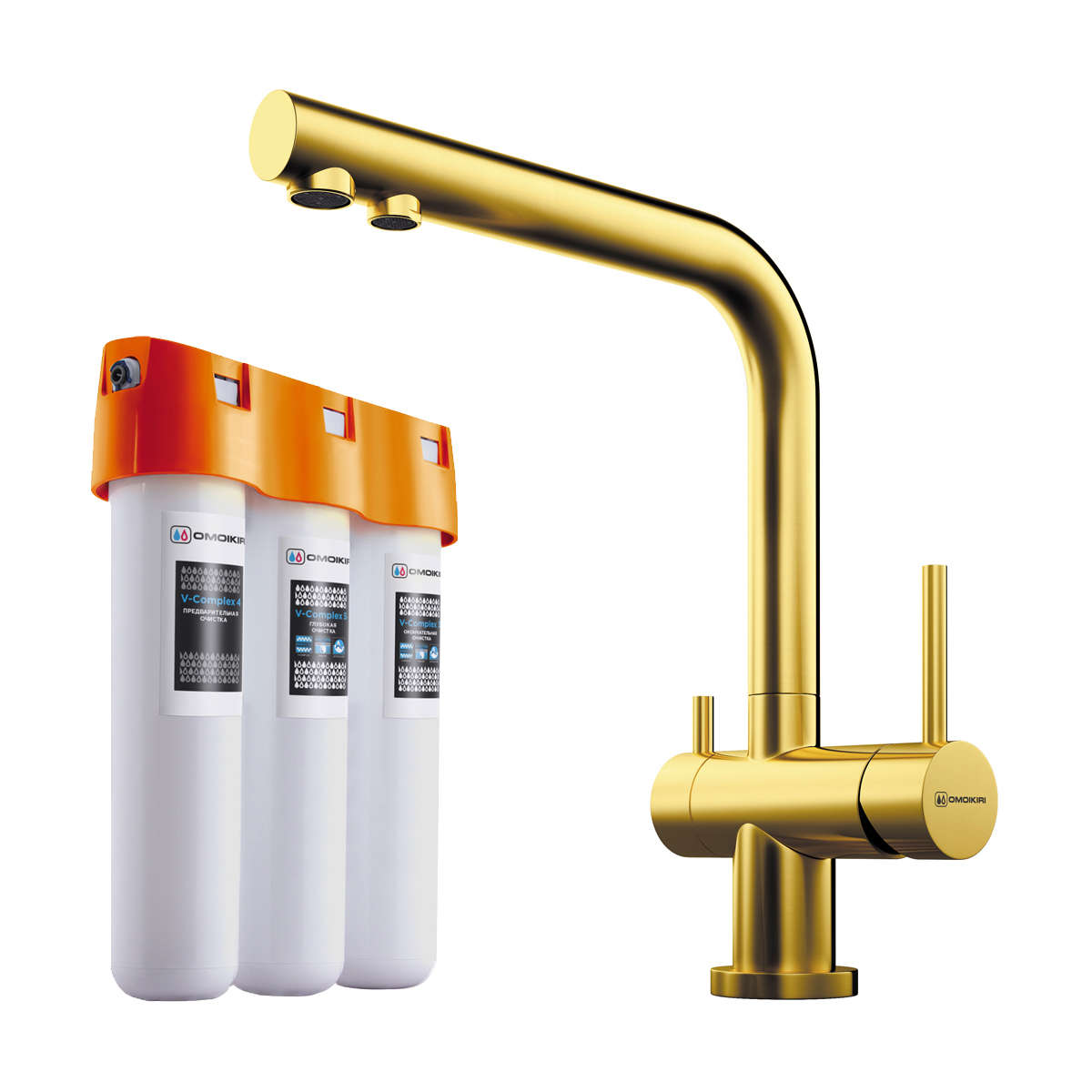 Смеситель для кухни Pure Drop lite + Nagano LG OMOIKIRI 4178.8028